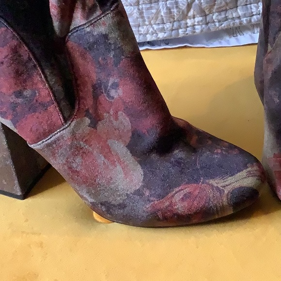 VINTAGE velvet style booties - Picture 4 of 5